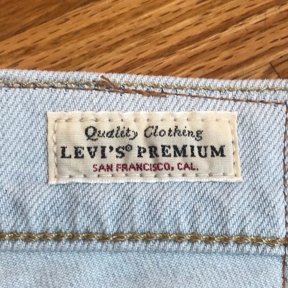 NWT Levi’s 511 Slim Sz 38 Cut-Off Denim Shorts - Picture 11 of 14